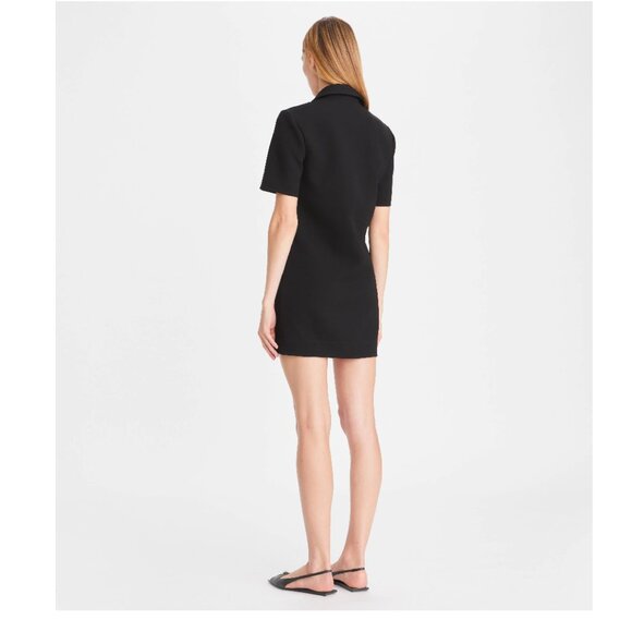 Tory Burch Black Crepe Polo Dress - Picture 3 of 14